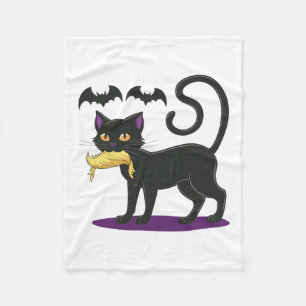 Cobertor De Velo Engraçado Cat Halloween Votando Eleição 2024 Eua
