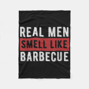 Cobertor De Velo Engraçado Churrasco Gift Homens Verdadeiros Cheira