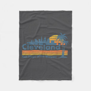 Cobertor De Velo Engraçado Cleveland Skyline San Diego Do Centro-Oe