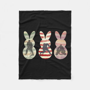 Cobertor De Velo Engraçado Coelho Coelho Da Páscoa De Hockey Com Ge