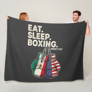 Cobertor De Velo engraçado comer dormir repetir boxe