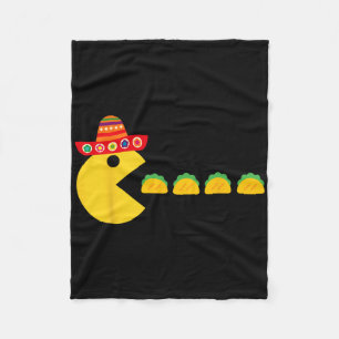 Cobertor De Velo Engraçado Comer Tacos Fiesta Cinco De Mayo Mexican