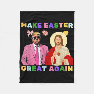 Cobertor De Velo Engraçado Cristo Jesus Faça Excelente Páscoa Novam