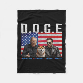 Cobertor De Velo Engraçado D.o.g. e Doge Democratas Oficialmente Ch