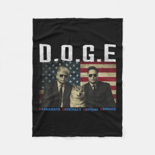 Cobertor De Velo Engraçado D.o.g. e Doge Democrats Oficialmente Obt