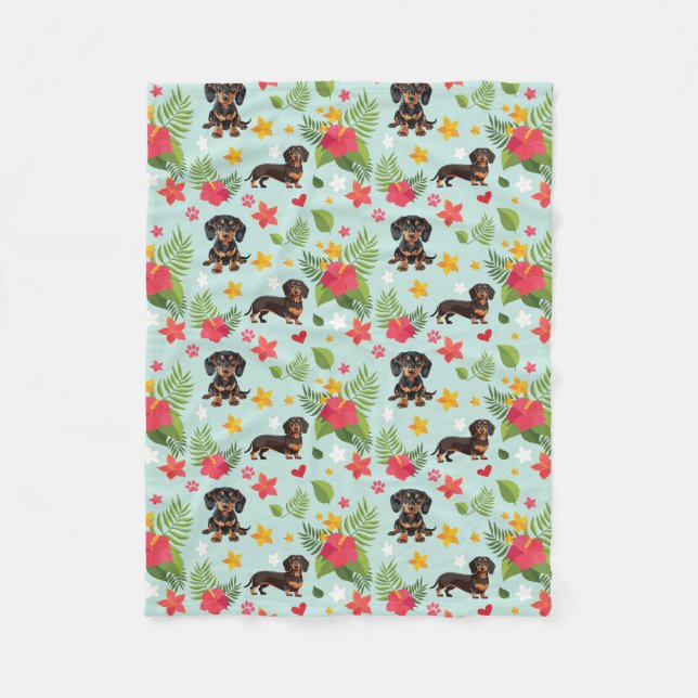 Cobertor De Velo Engraçado Dachshund Gift (Frente)