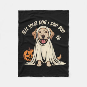 Cobertor De Velo Engraçado Diga Ao Seu Cachorro Que Eu Disse Boo Ha