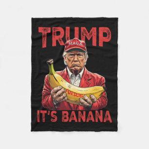 Cobertor De Velo Engraçado É Banana para Scales Trump