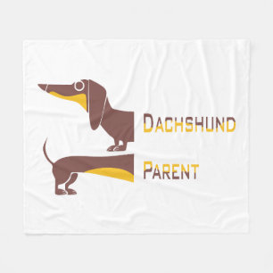 Cobertor De Velo Engraçado e fofo dachshund para os pais de cães lo