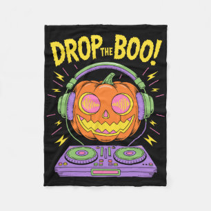 Cobertor De Velo Engraçado Edm Dj Halloween Pumpkin