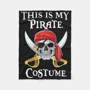 Cobertor De Velo Engraçado Este É O Meu Costume Pirata De Camisa De