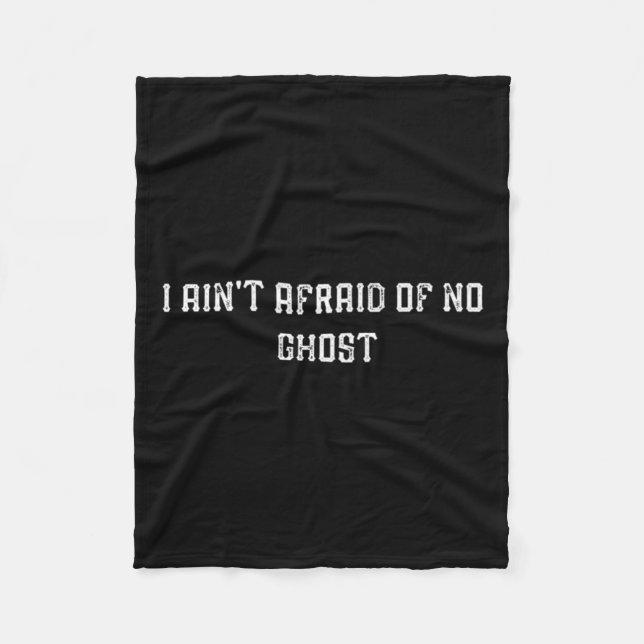 Cobertor De Velo Engraçado eu não ter medo de nenhum fantasma (Frente)