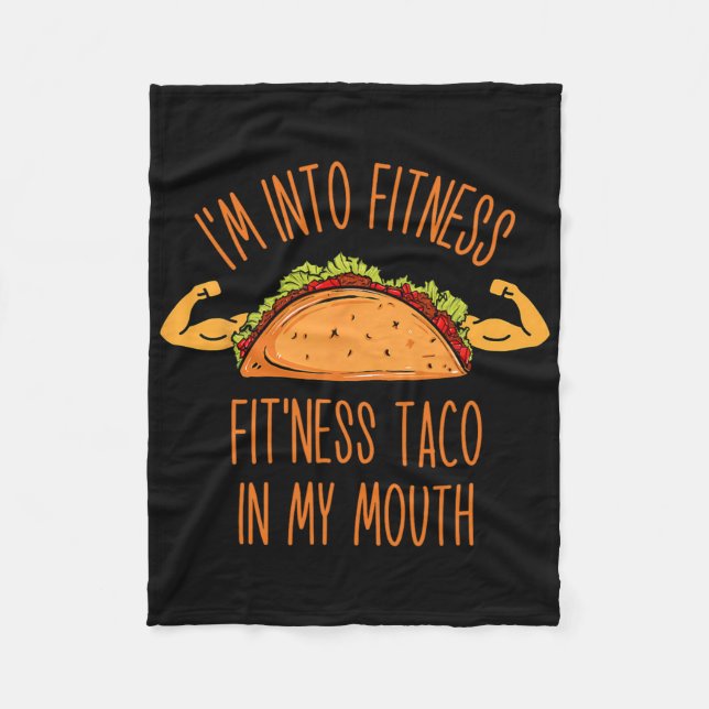 Cobertor De Velo Engraçado Eu Sou Fitness  (Frente)