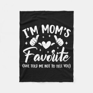 Cobertor De Velo Engraçado Eu Sou o Filho Favorito da Mamãe Nora