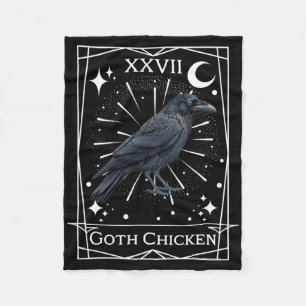 Cobertor De Velo Engraçado Fairycore Tarot Gothic Witchcraft Chicke