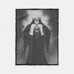 Cobertor De Velo Engraçado Fantasma Mão Coração Sinal Spooky Figuru
