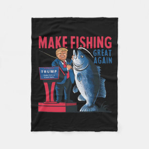 Cobertor De Velo Engraçado Fazer Excelente De Pesca Novamente Pesca