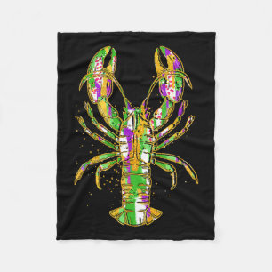 Cobertor De Velo Engraçado Jester Miçanga Engraçado Mardi Gras Men