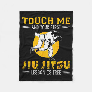 Cobertor De Velo Engraçado Jiu Jitsu Brasileiro BJJ Toque-me MMA Ju
