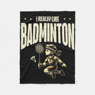 Cobertor De Velo Engraçado Jogador Dminton Love Shuttle Design 4