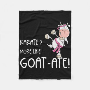 Cobertor De Velo Engraçado Karate Goat I Karate Pun Artes Marciais