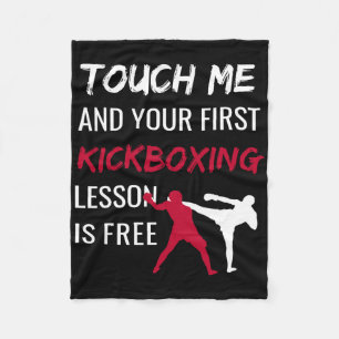 Cobertor De Velo Engraçado Kick Boxing Sensei T Shirt Gift