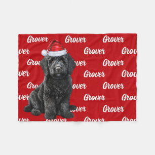 Cobertor De Velo Engraçado Labradoodle Dog Nome Patterado Natal