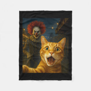 Cobertor De Velo Engraçado Laranja Tabby Cat Selfie Clowe Soky Ca