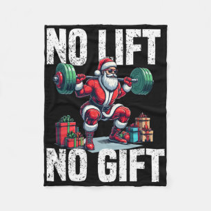 Cobertor De Velo Engraçado Levantando Papais noeis de Natal Quadrad