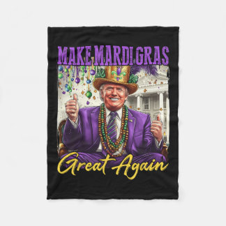 Cobertor De Velo Engraçado Mardi Gras Donald Trump Mardi Gras Ameri