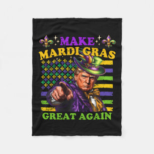 Cobertor De Velo Engraçado Mardi Gras Donald Trump Mardi Gras Ameri
