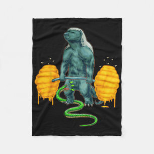 Cobertor De Velo Engraçado Mel Badger Deadising Peso Bodyb