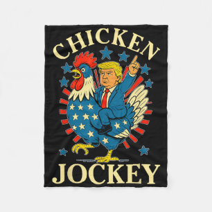 Cobertor De Velo Engraçado Meme Chicken Jockey