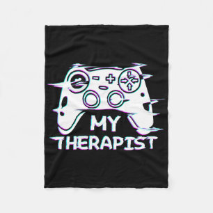 Cobertor De Velo Engraçado Meu Terapeuta Jogando