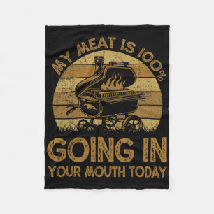 Cobertor De Velo Engraçado Minha Carne Está 100% Na Sua Boca Hoje B