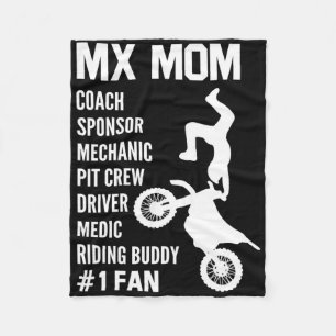 Cobertor De Velo Engraçado Mx Mãe Dirt Bike Motocross Riding Buddy
