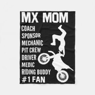 Cobertor De Velo Engraçado Mx Mãe Dirt Bike Motocross Riding Buddy