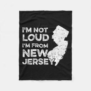 Cobertor De Velo Engraçado Nova Jersey , Não Sou Alto Sou De Nova J