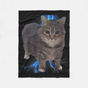 Cobertor De Velo Engraçado Oiia Oiia Girando Gato Memória Cat Brain