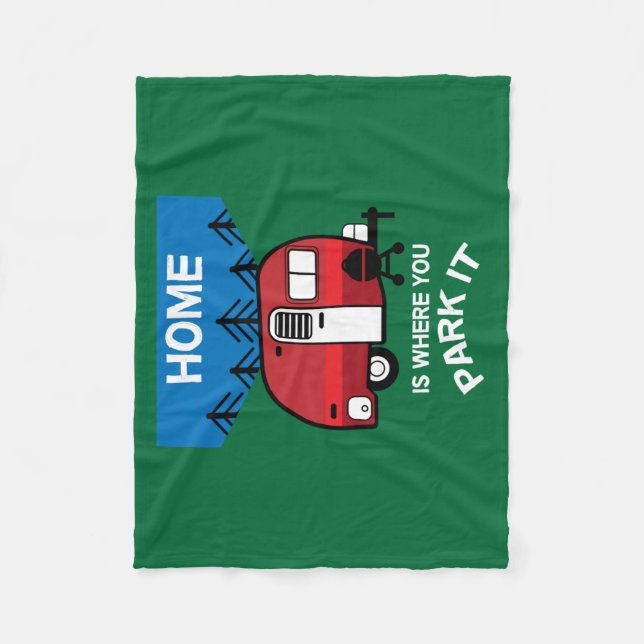 Cobertor De Velo Engraçado Presente de Caravana | Melhores caravana (Frente)