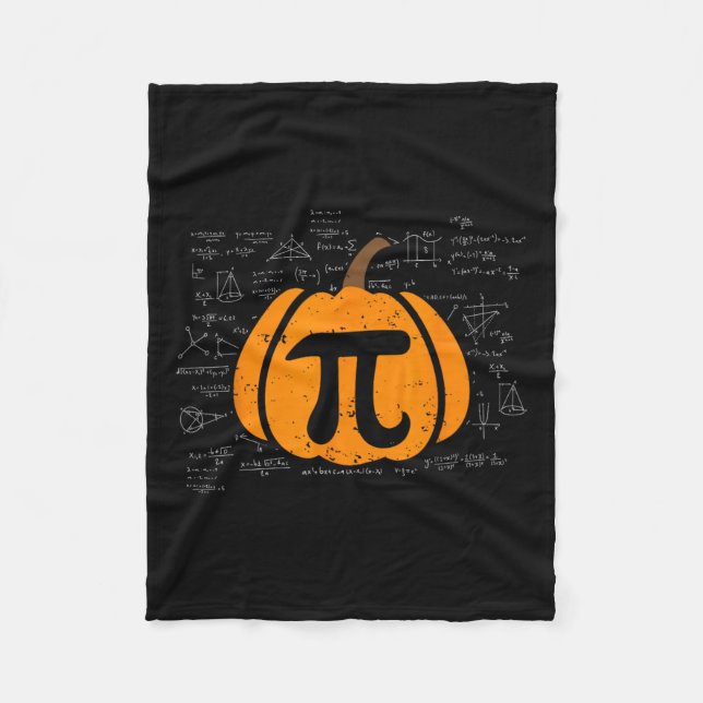 Cobertor De Velo Engraçado Pumpkin Pie Math Professora Halloween Th (Frente)