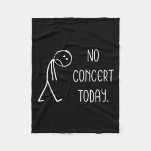 Cobertor De Velo Engraçado Sem Concerto Hoje Triste Stickman Música