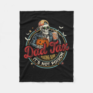 Cobertor De Velo Engraçado Skeleton Papa Halloween Pai Fazer Certam