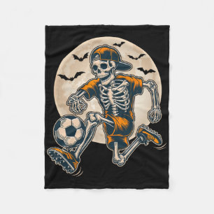 Cobertor De Velo Engraçado Skeleton Soccer Men Meninos Meninos Cust