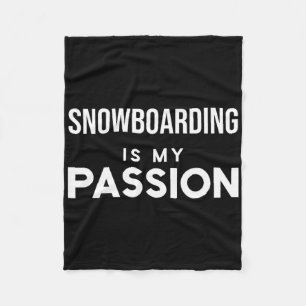 Cobertor De Velo Engraçado Snowboard Snowboarder Snowboard É O Meu