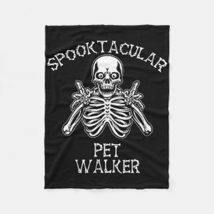 Cobertor De Velo Engraçado Spooktacular Pet Walker Halloween
