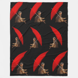 Cobertor De Velo Engraçado Sun Smart Meerkat Sob Umbrella,