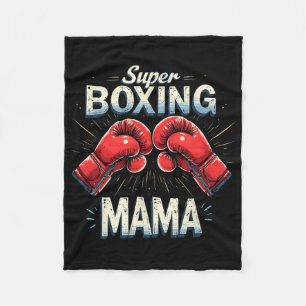 Cobertor De Velo Engraçado Super Boxando Mamãe Combatendo Boxões De