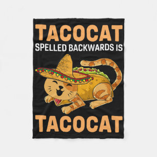 Cobertor De Velo Engraçado Tacocat Spelled Ckward É Tacocat Cinco D
