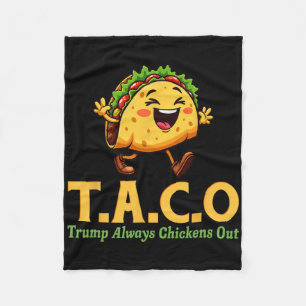 Cobertor De Velo Engraçado Trump Taco Trump Sempre Desiste